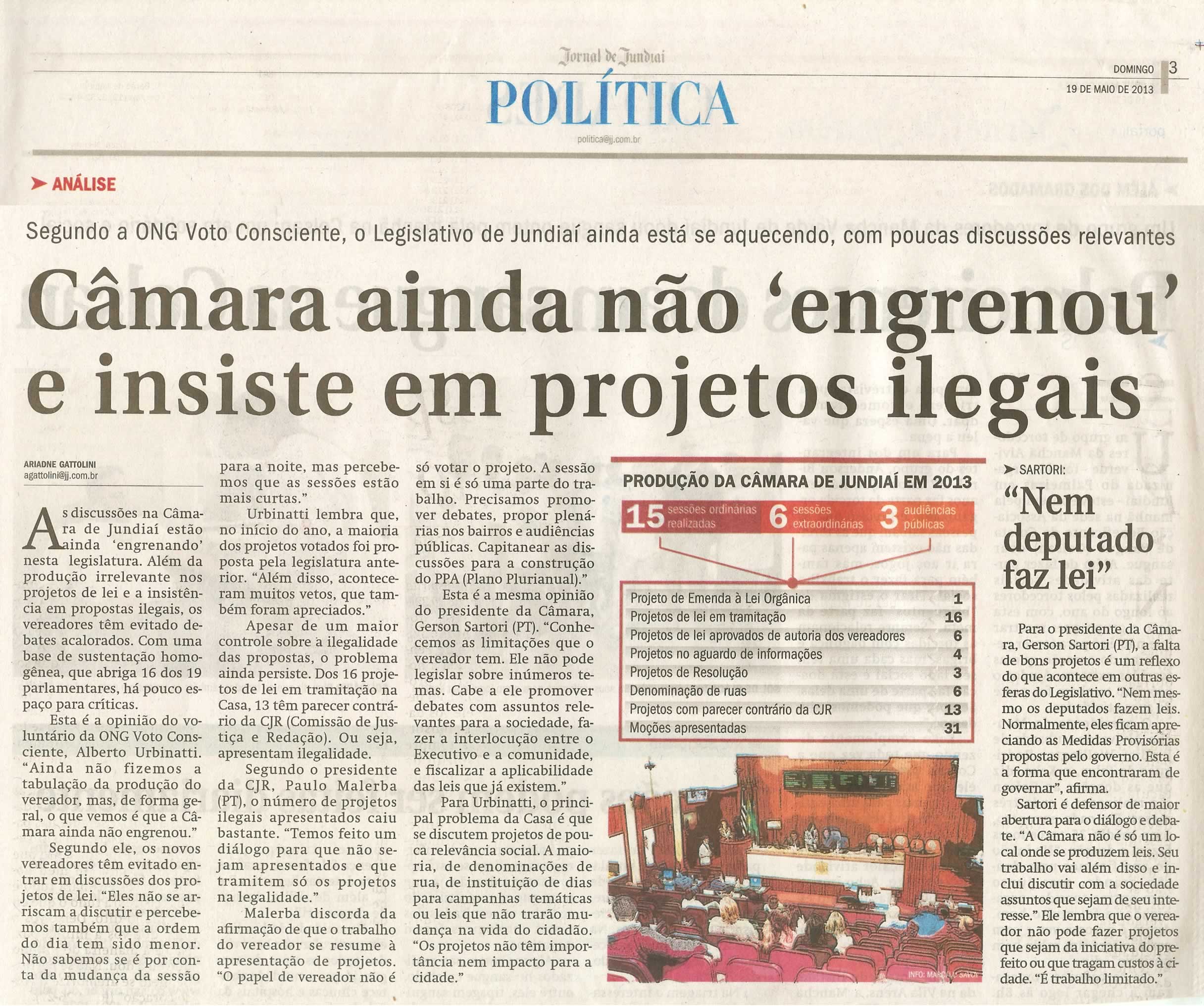 Jornal de Jundiaí - 19/05/2013