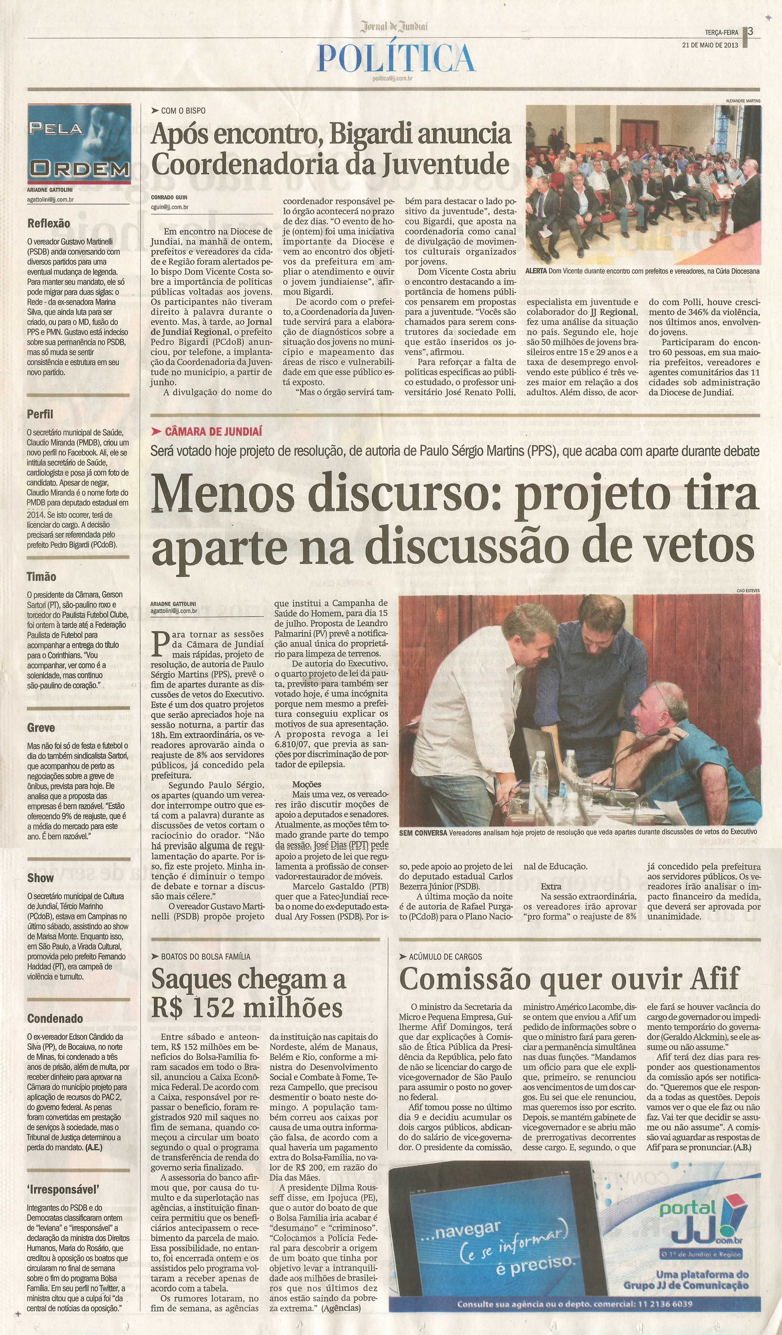 Jornal de Jundiaí - 21/05/2013