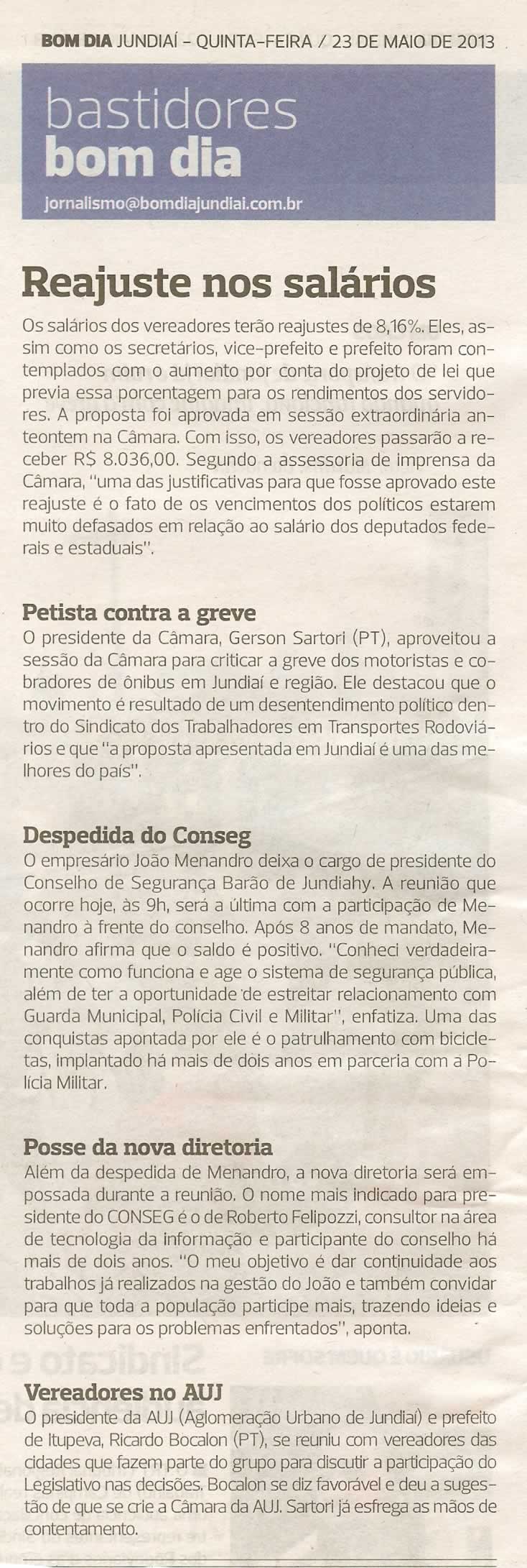 Bom Dia Jundiaí - 23/05/2013