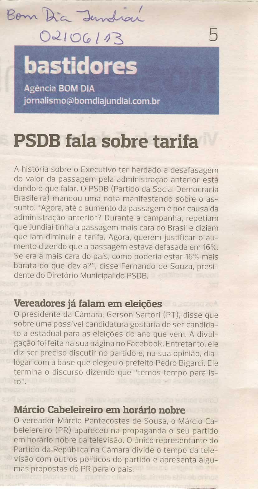Bom Dia Jundiaí - 02/06/2013