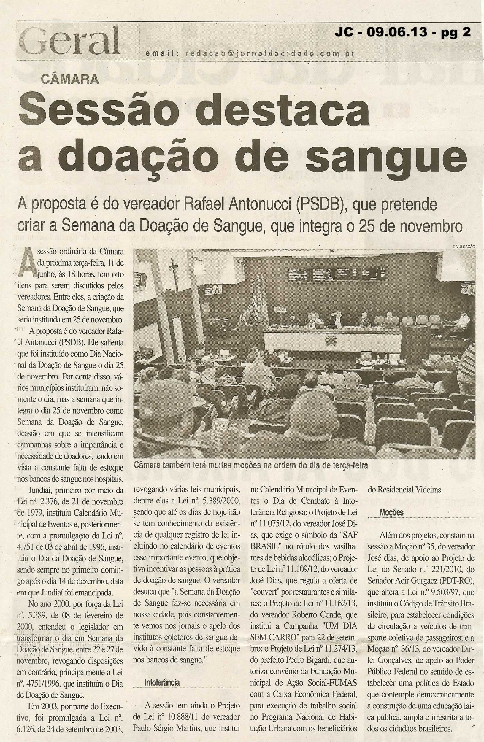 Jornal da Cidade - 09/06/2013