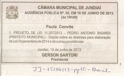 Jornal de Jundiaí - 15/06/2013