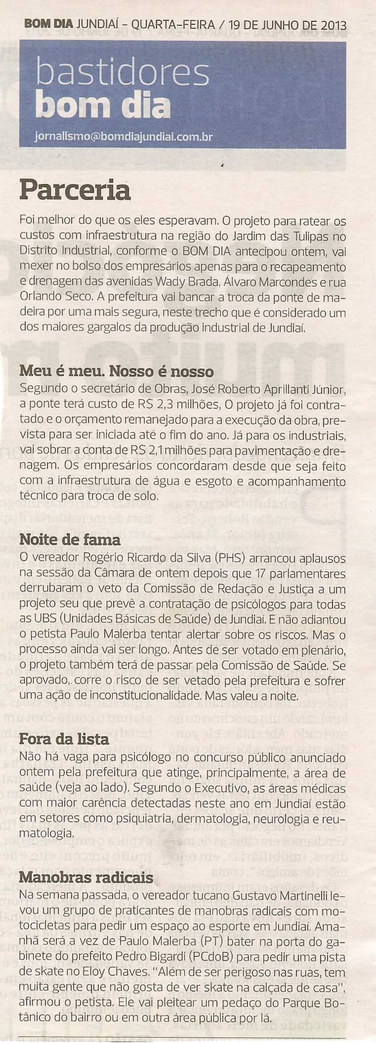 Bom Dia Jundiaí - 19/06/2013