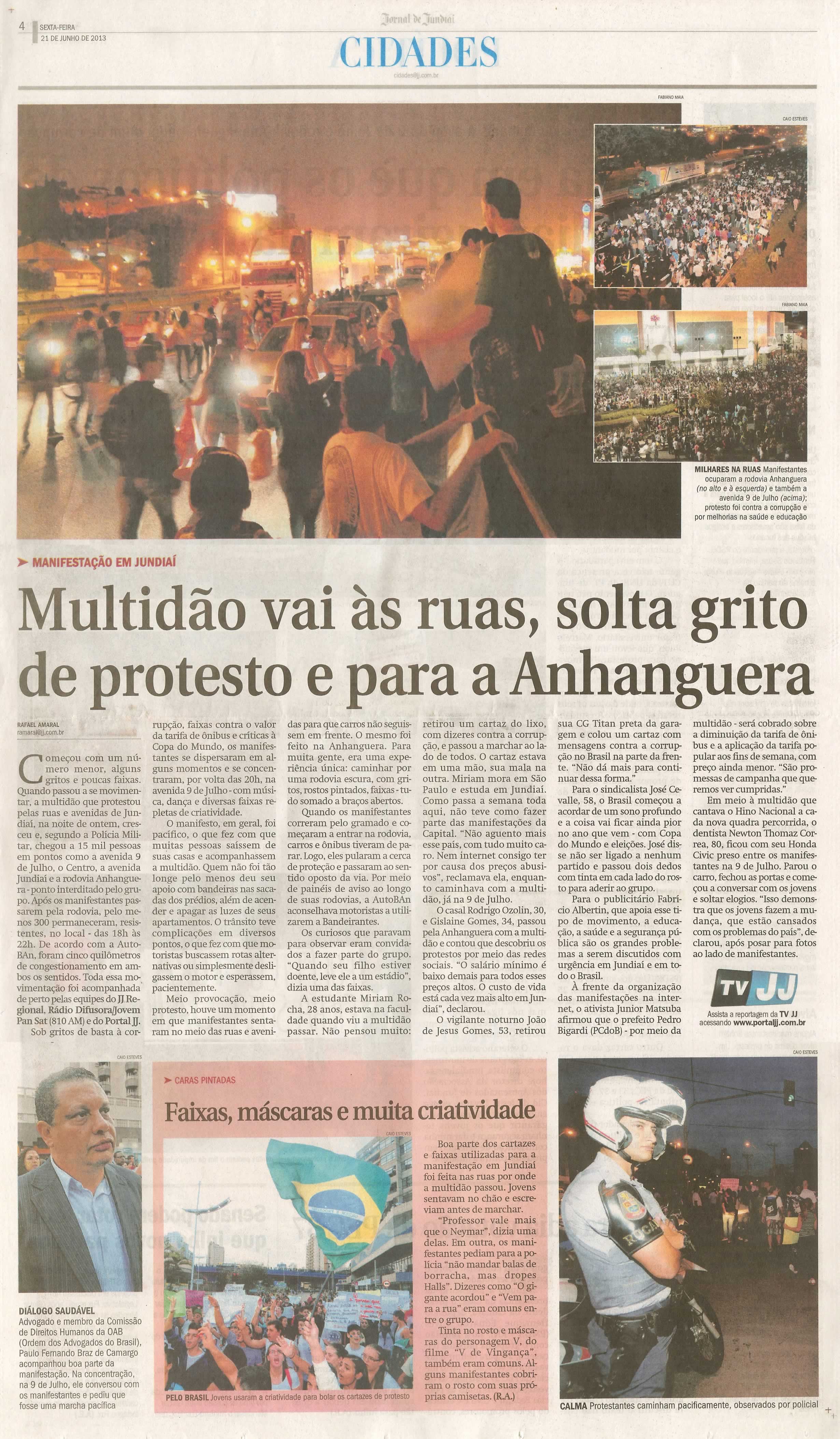 Jornal de Jundiaí - 21/06/2013