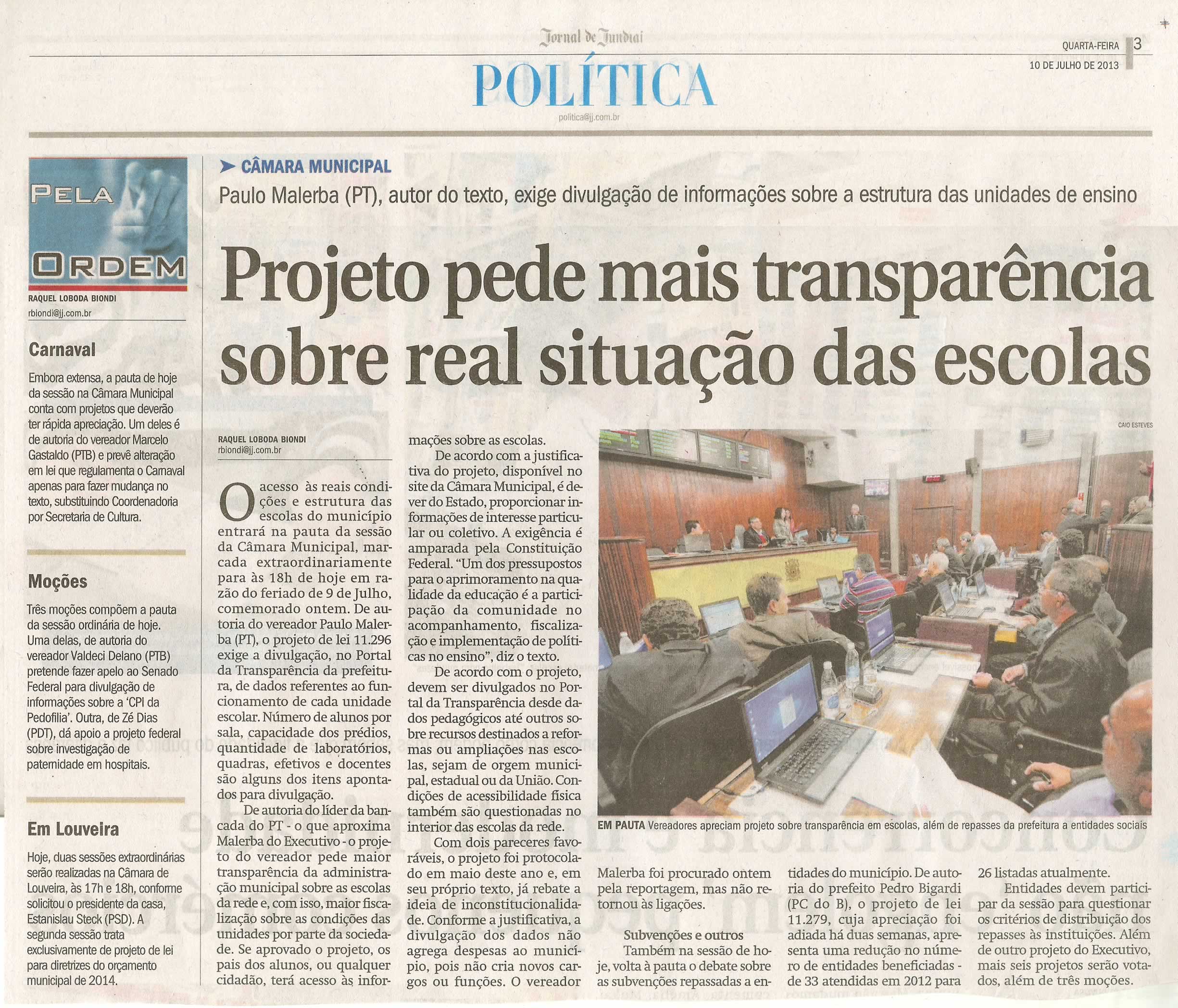 Jornal de Jundiaí - 10/07/2013