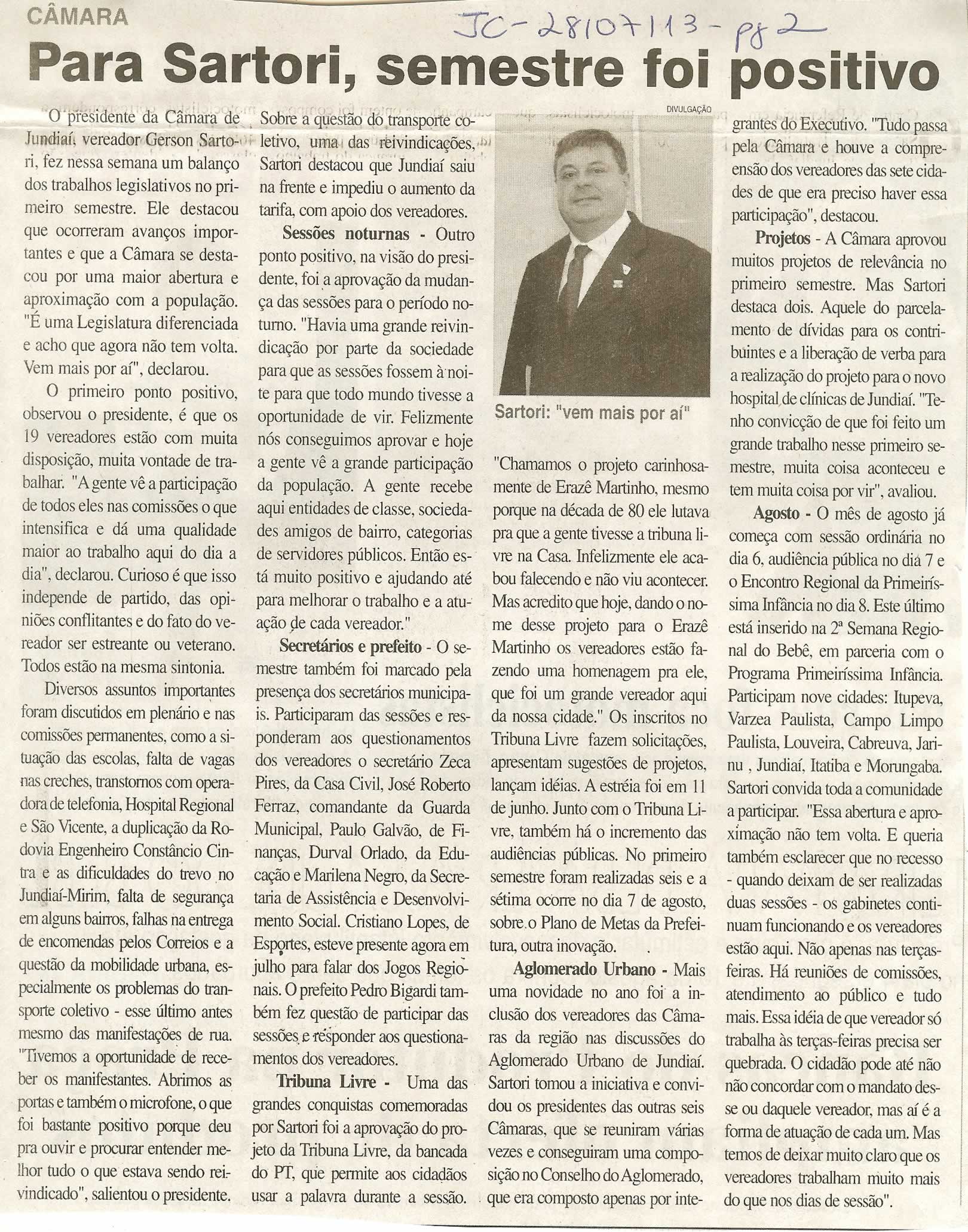 Jornal da Cidade - 28/07/2013