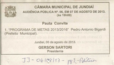Jornal de Jundiaí - 06/08/2013