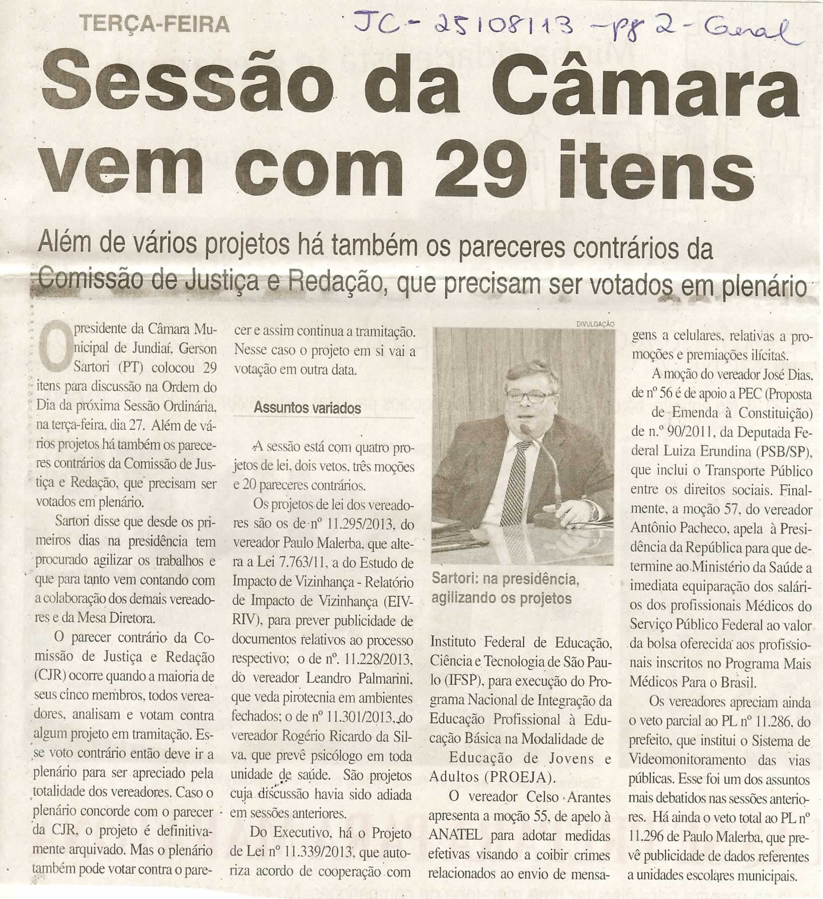 Jornal da Cidade - 25/08/2013