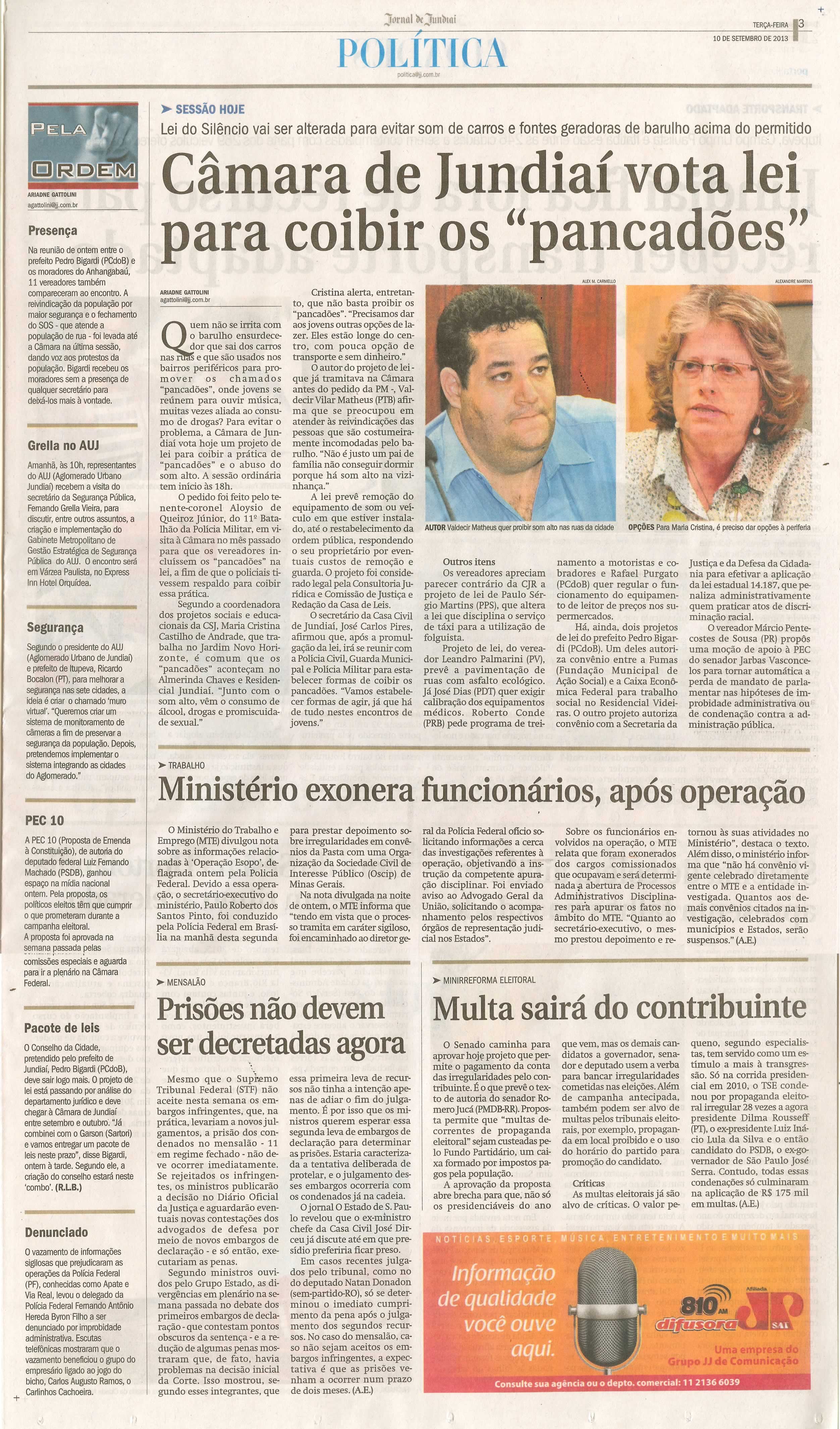 Jornal de Jundiaí - 10/09/2013