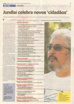Bom Dia Jundiaí - 08/11/13 - pagina 3 - Jundiaí celebra novos cidadãos -
