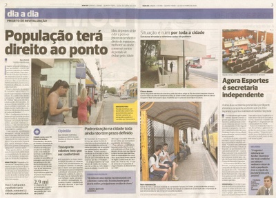 Bom Dia Jundiaí - 23/10/13 - paginas 2 e 3 - População terá direito ao ponto -