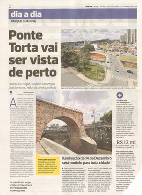 Bom Dia Jundiaí - 03/03/14 - pg 2 - Ponte Torta vai ser vista de perto - 