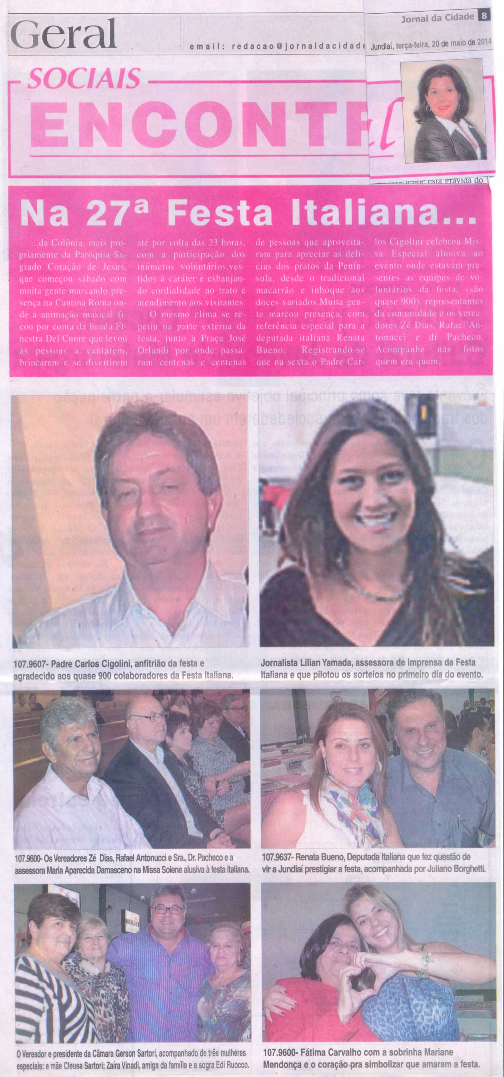 JC - 20/05/14 - pg 8 - Na 27ª Festa Italiana -