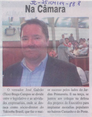 JC - 25/04/14 - pg 8 - Na Câmara -