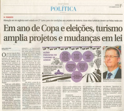 JJ - 12/01/14 - pg 3 - Política - Em ano de Copa e eleições, turismo amplia projetos e mudanças em lei - 