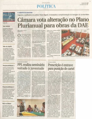 JJ - 14/04/14 - pg 3 - Política - Câmara vota alteração no Plano Plurianual para obras da DAE -