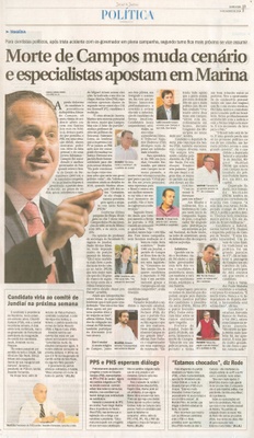 JJ - 14/08/14 - pg 3 - Política - Morte de Campos muda cenário e especialistas apostam em Marina -