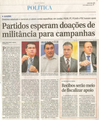 JJ - 16/01/14 - pg 3 - Política - Partidos esperam doações de militância para campanhas -