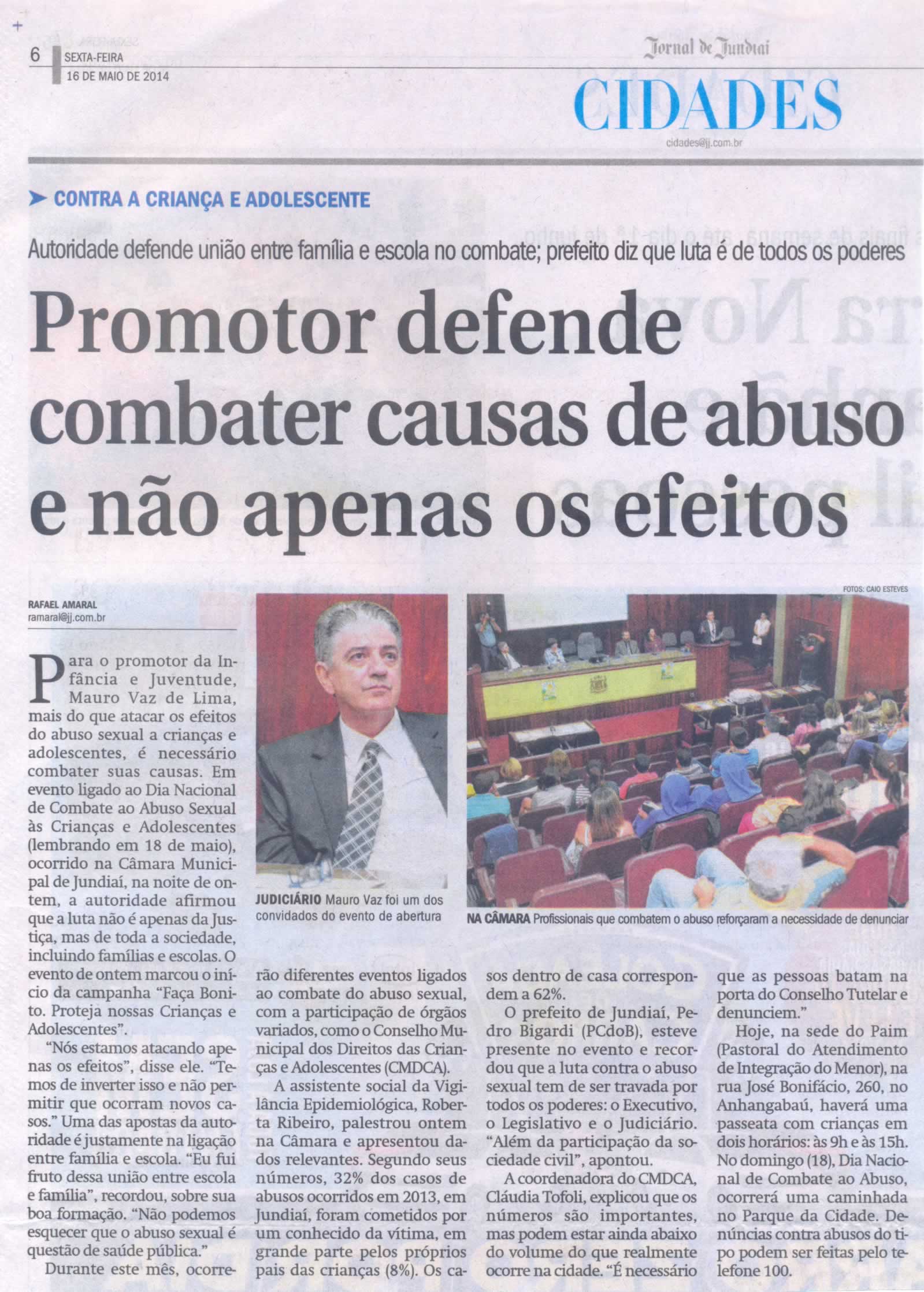 JJ - 16/05/14 - pg 3 - Política - Promotor defende combater causas de abuso e não apenas os efeitos - 