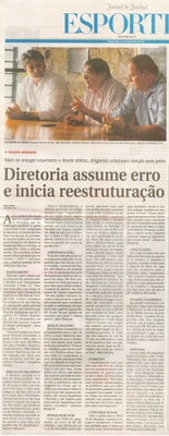JJ - 25/02/14 - pg 1 - Esportes - Diretoria assume erro e inicia reestruturação -