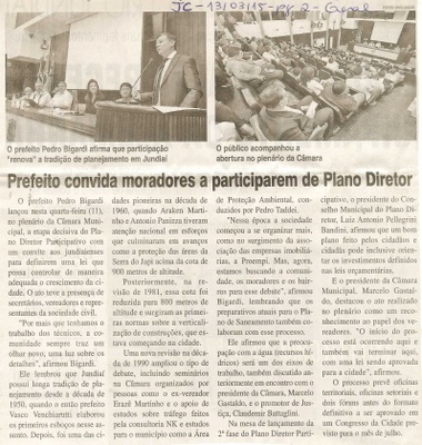 JC - 13/03/15 - pg 2- Geral - Prefeito convida moradores a participarem de Plano Diretor -