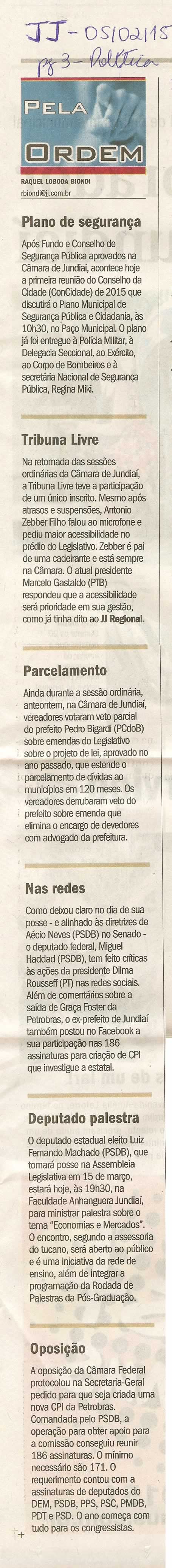 JJ - 05/02/15 - pg 3 - política - Pela ordem -