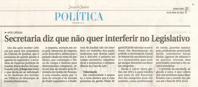 JJ - 16/04/15 - pg 3 - política - Secretaria diz que não quer interferir no legislativo -