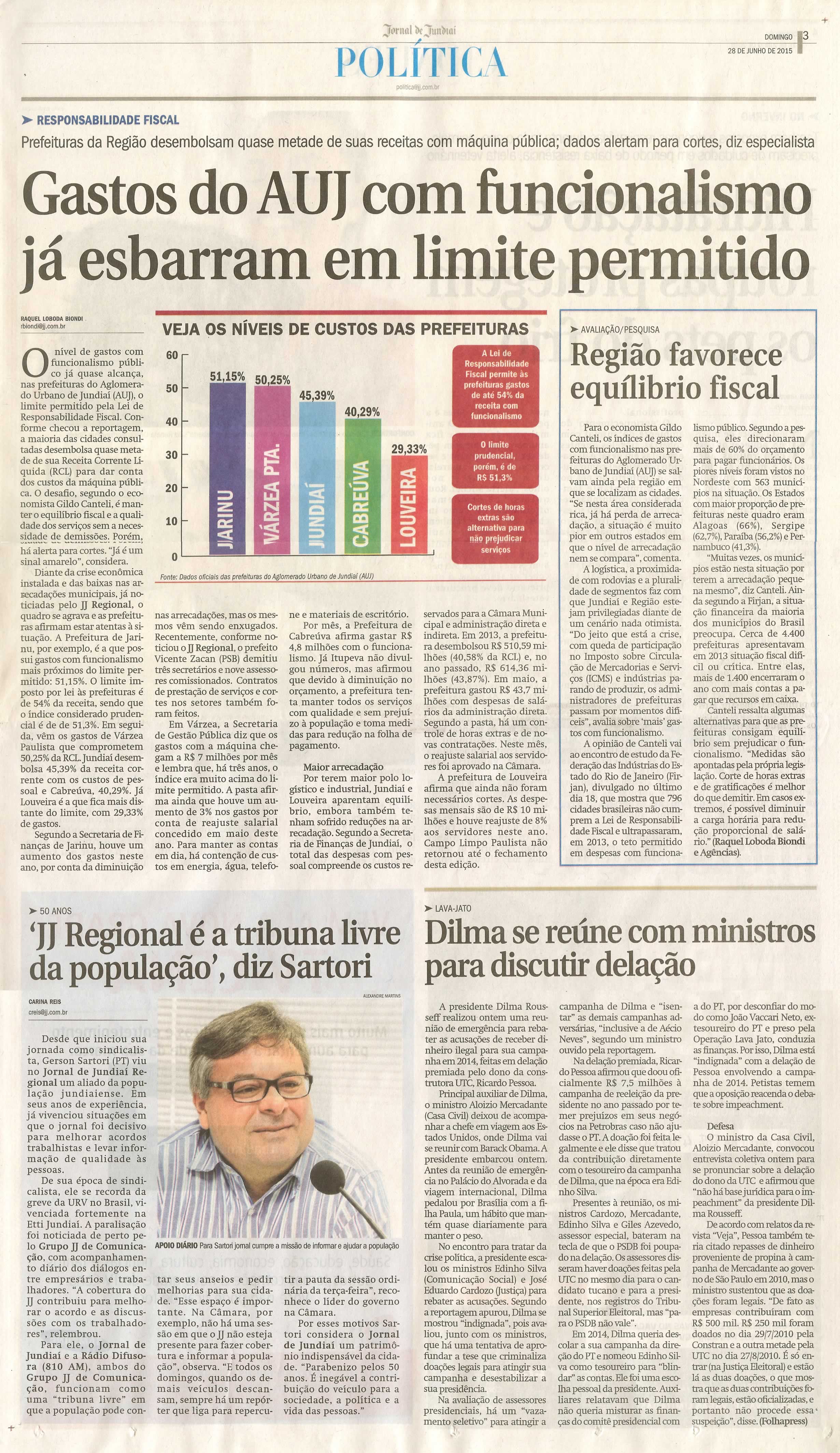 JJ - 28/06/15 - pg 3 - política - Gastos do AUJ com funcionalismo já esbarram em limite permitido - 