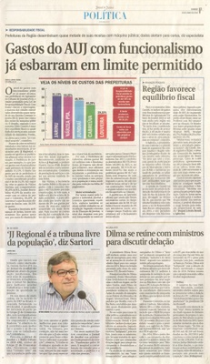 JJ - 28/06/15 - pg 3 - política - Gastos do AUJ com funcionalismo já esbarram em limite permitido - 
