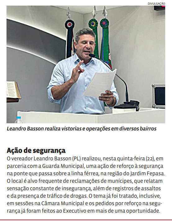 Ação de segurança