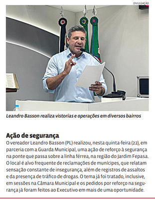 Ação de segurança