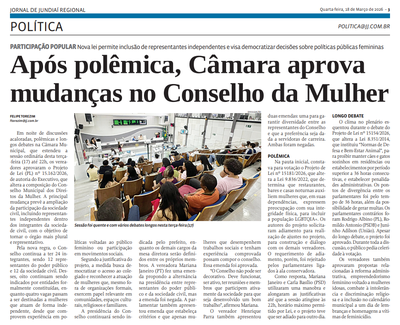 Após polêmica, Câmara aprova mudanças no Conselho da Mulher