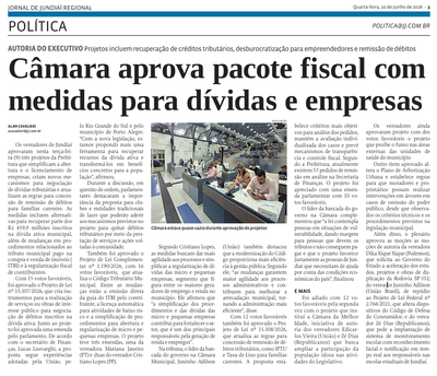 Câmara aprova pacote fiscal com medidas para dívidas e empresas