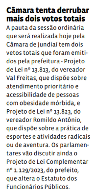 Câmara tenta derrubar mais dois vetos totais