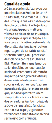 Canal de apoio