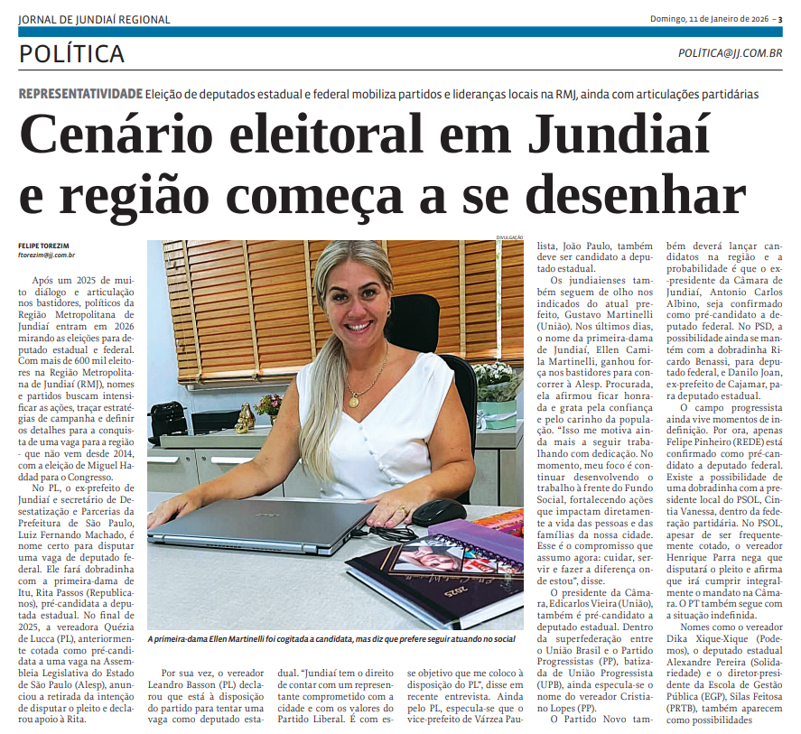 Cenário eleitoral em Jundiaí e região começa a se desenhar