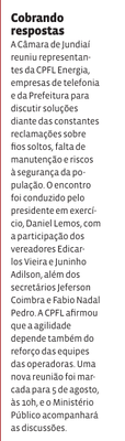 Cobrando respostas