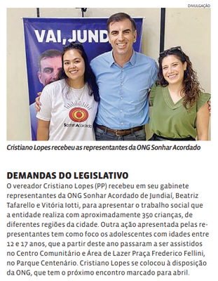 DEMANDAS DO LEGISLATIVO