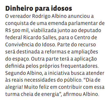 Dinheiro para idosos
