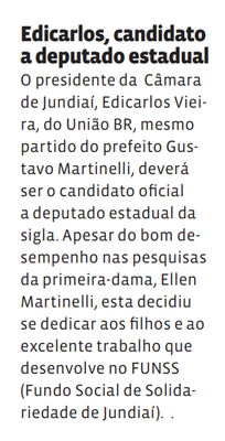 Edicarlos, candidato a deputado estadual