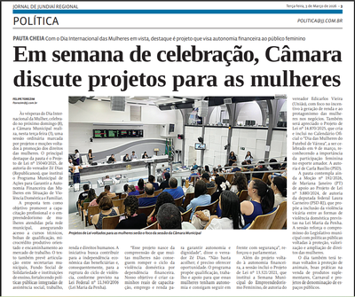Em semana de celebração, Câmara discute projetos para as mulheres