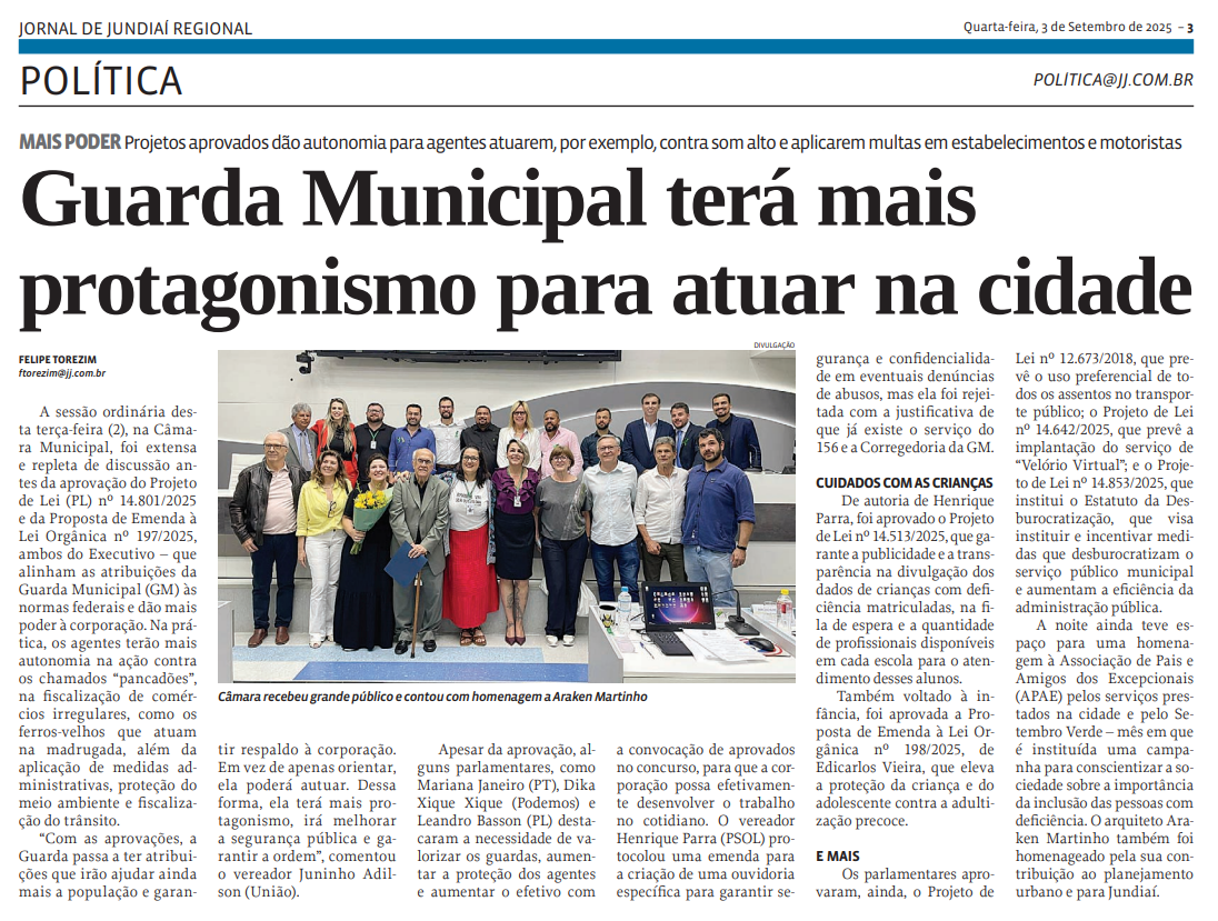 Guarda Municipal terá mais protagonismo para atuar na cidade