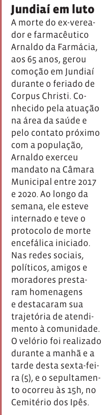 Jundiaí em luto