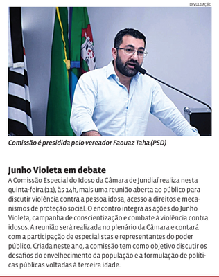 Junho Violeta em debate