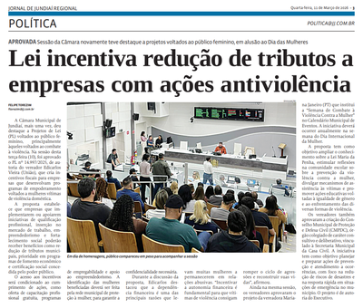 Lei incentiva redução de tributos a empresas com ações antiviolência
