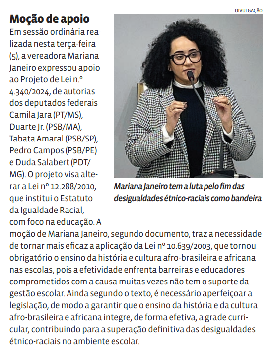 Moção de apoio