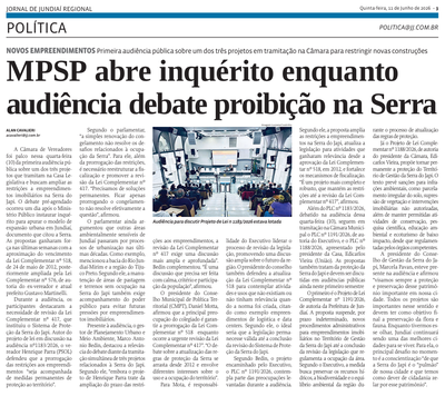 MPSP abre inquérito enquanto audiência debate proibição na Serra