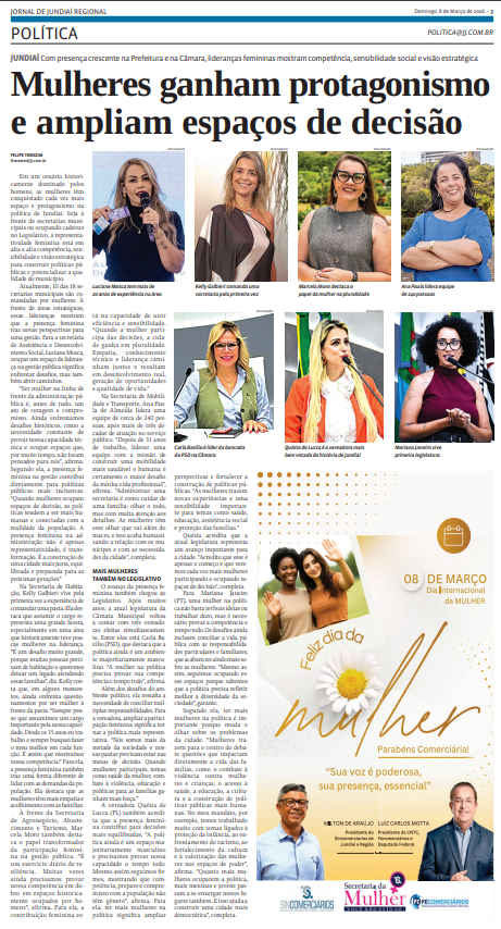 Mulheres ganham protagonismo e ampliam espaços de decisão