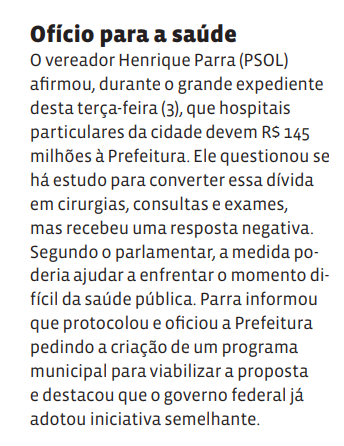 Ofício para a saúde