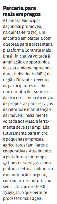 Parceria para mais empregos